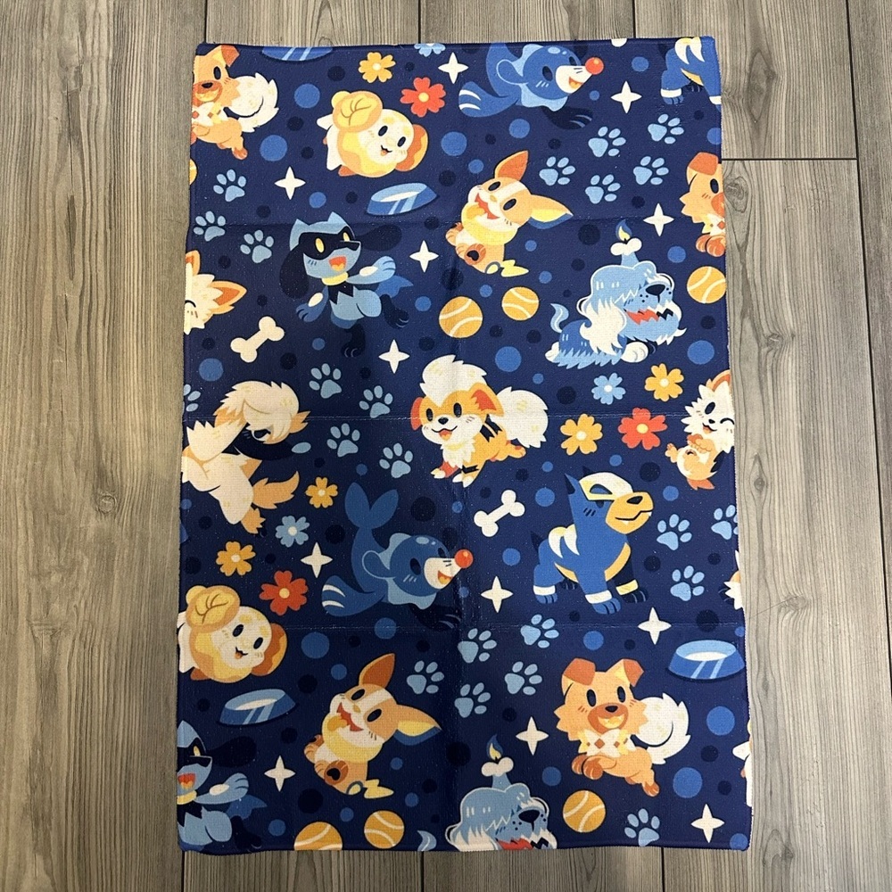Super Soft Pokémon Kitchen or Bath Hand Towel Subtle Dark Riolu, Houndoom